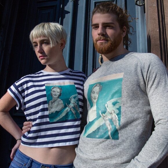 Feminist Art Sweatshirt by In Pieces | NWT Handcrafted - Picture 2 of 12